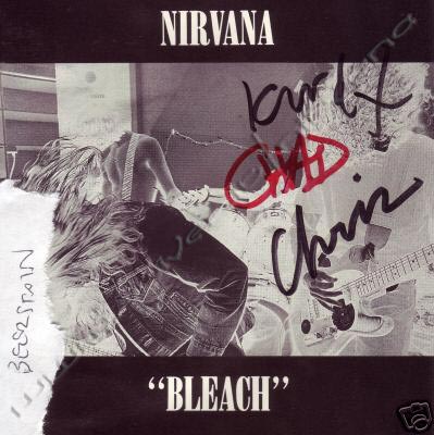 CHAD CHANNING w/ Kurt Cobain Autograph Nirvana 12x12 Photo JSA Bleach Signed Z2 