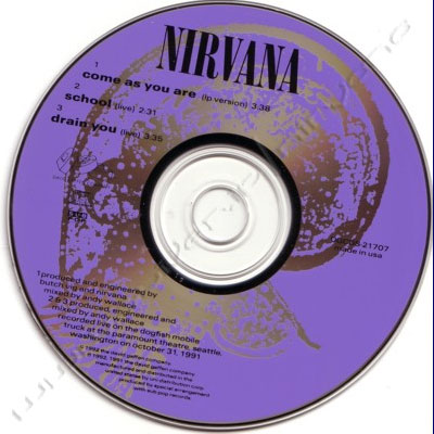 Nirvana Come As You Are 12\" ピクチャーディスク Nirvana (US) Come As You Are - EX UK 12