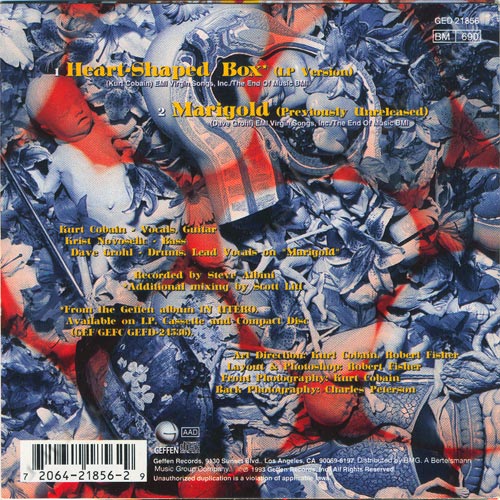 洋楽 Nirvana/Heart-Shaped Box(1993) Nirvana - HEART SHAPED BOX CD UK GEFFEN 1993 - Amazon.com Music